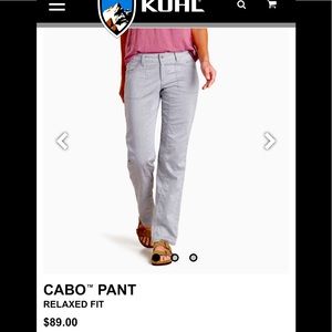 Kuhl Cabo pants in the color Ash
